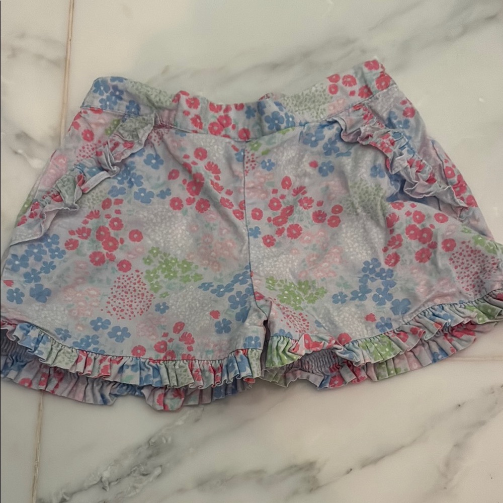 Floral Ruffle girls Shorts